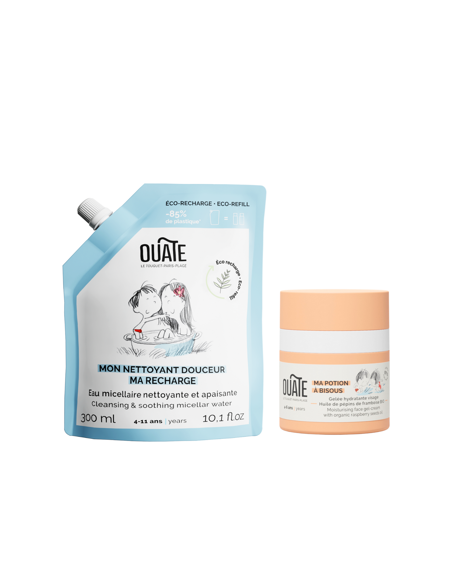 Mes essentiels à bisous - Rituel soin visage nettoyant et hydratant