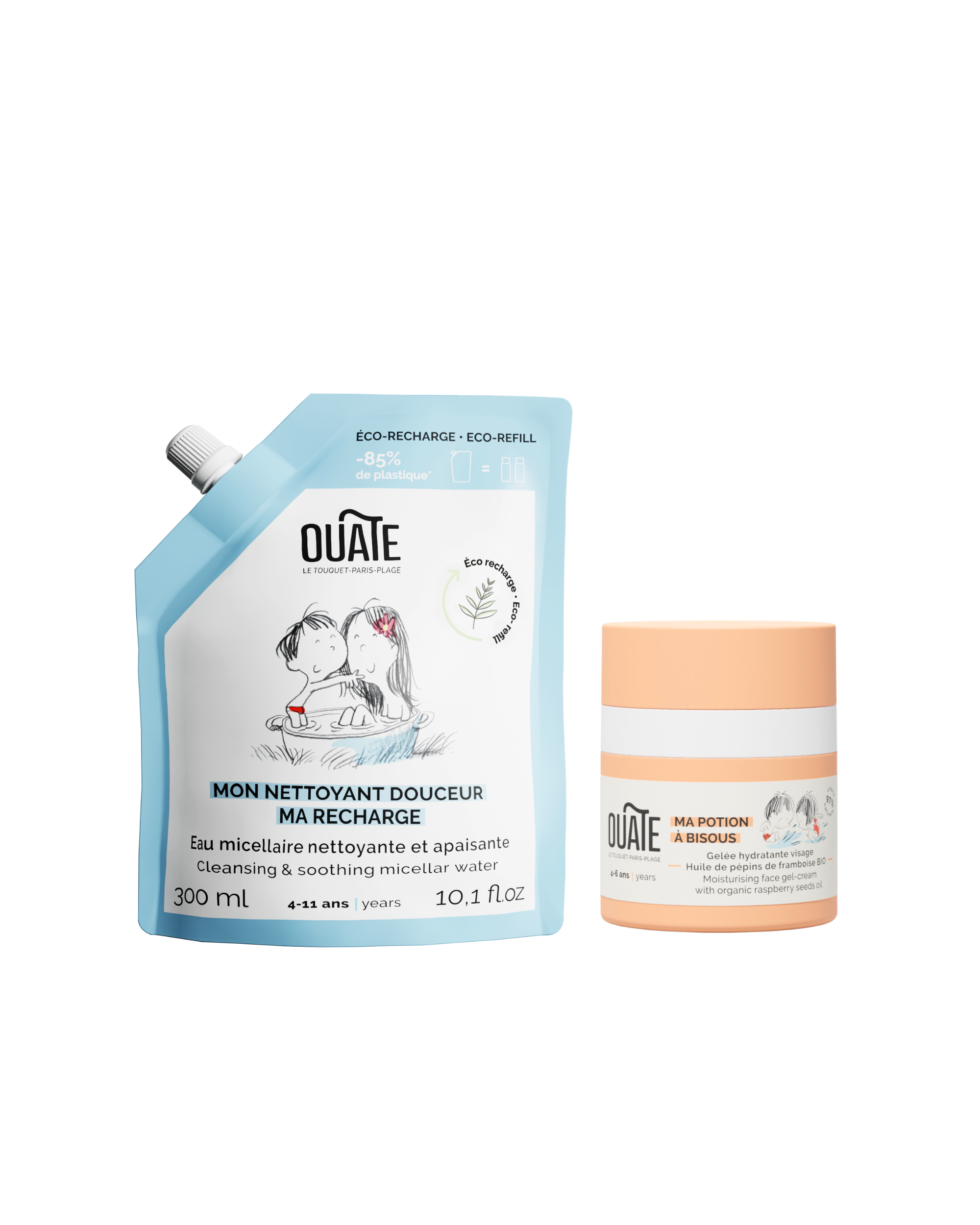 Mes essentiels à bisous - Rituel soin visage nettoyant et hydratant